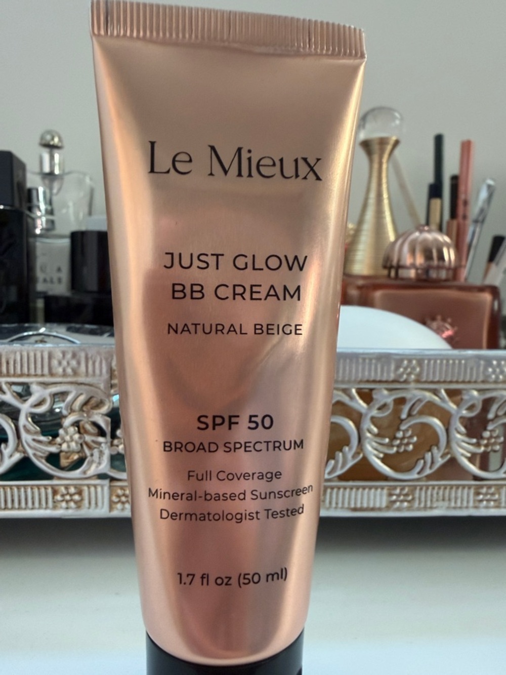 Le Mieux Just Glow BB Cream SPF 50 - Natural Beige used